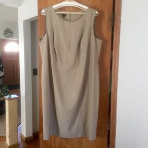 TALBOTS Tan Sleeveless Dress Suit Material 18W